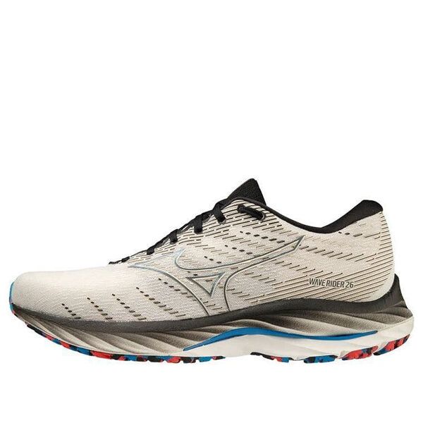 

Кроссовки wave rider 26 2e wide 'white black' Mizuno, белый