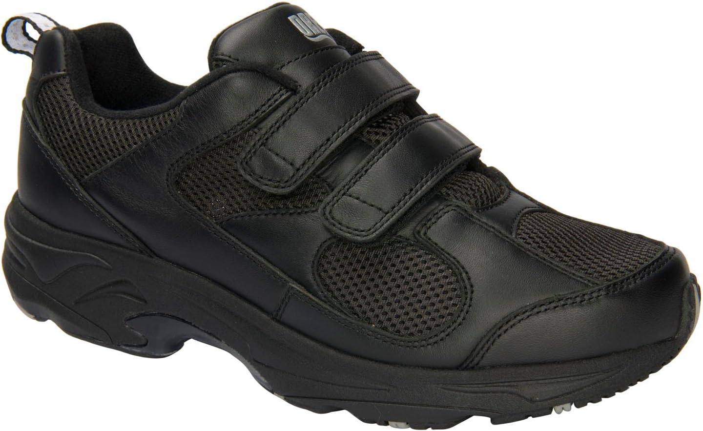 

Комфортные терапевтические кожаные кроссовки Drew Men's Lightning II с двойной глубиной, черный