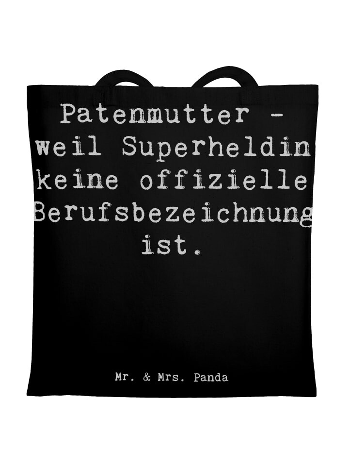 

Сумка для переноски Mr & Mrs Panda Patenmutter Superheldin, черный