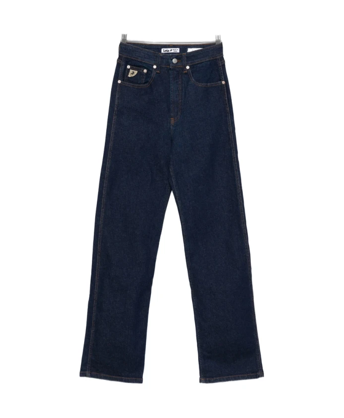 

Темно-Синие джинсы прямого кроя из хлопковой смеси Lois, синий
