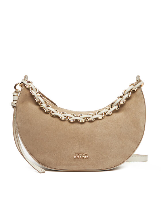 

Сумочка Moon Leather Crossover Suede AW0AW17537 Tommy Hilfiger, бежевый