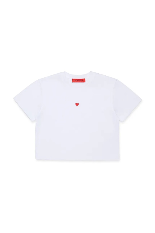 

Детская хлопковая футболка MAXT22F T-SHIRT Max&Co., белый