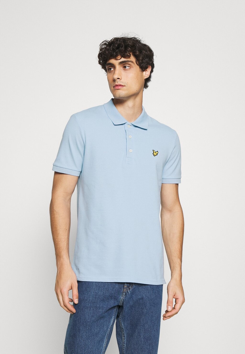 

Рубашка-поло PLAIN Lyle & Scott, голубой
