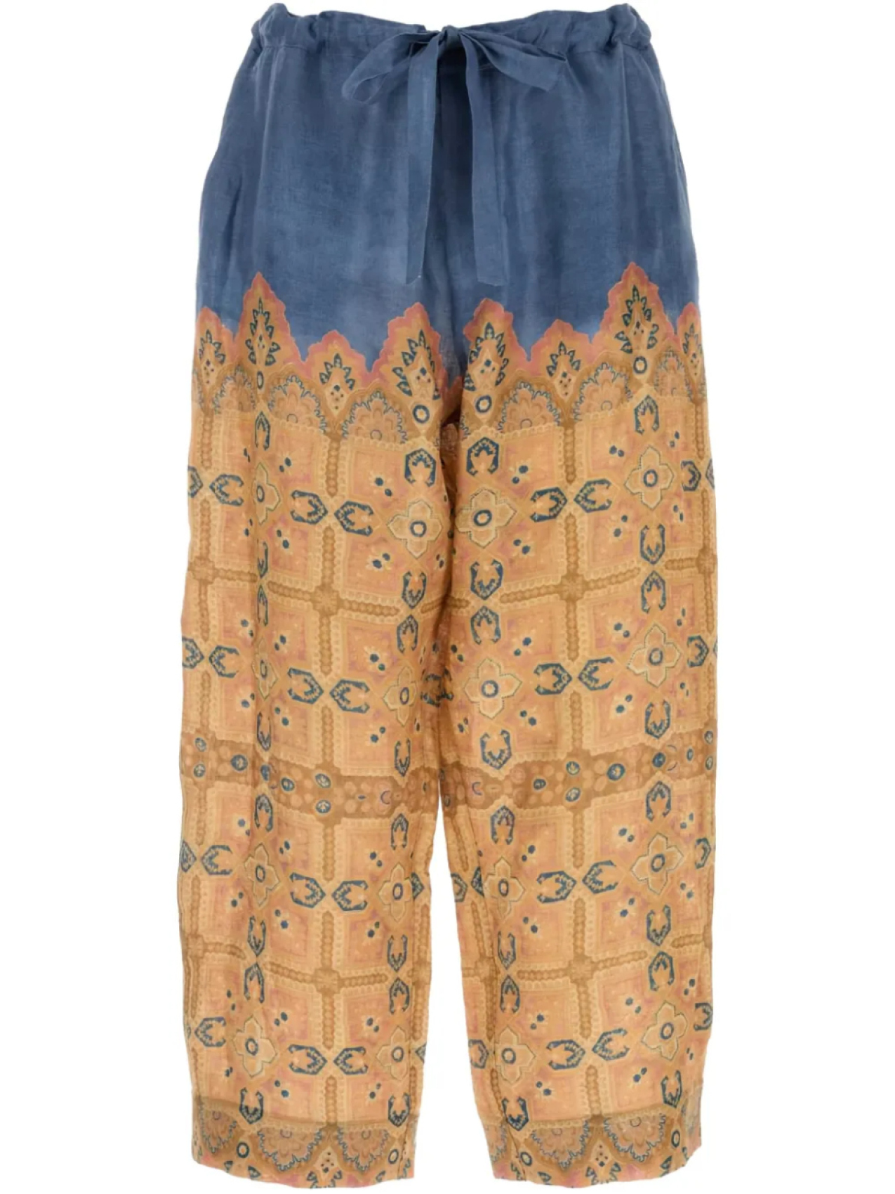 

Льняные брюки Valentino Garavani, желтый