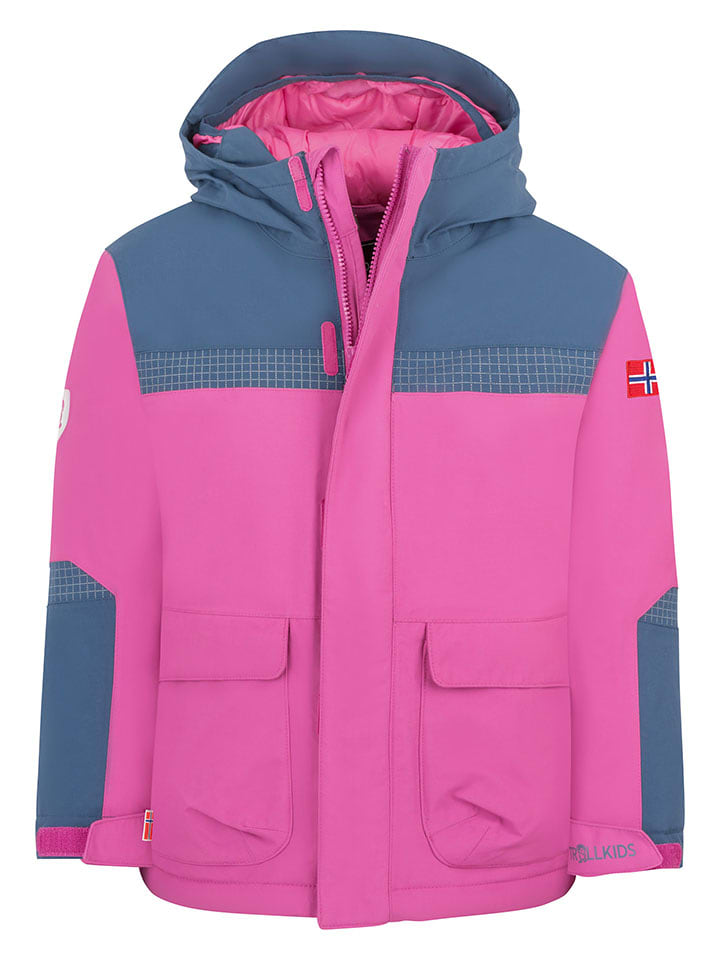 

Зимняя куртка "Finnmark XT" розового цвета. Trollkids