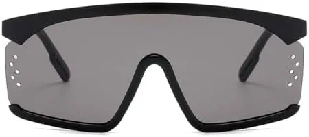 

Модные солнцезащитные очки большого размера для женщин, квадратной формы, с выразительной оправой, для мужчин, винтажные солнцезащитные очки MTZJH, C1 Black-black