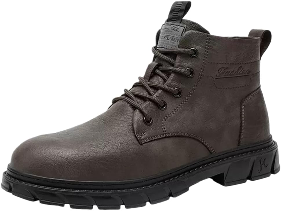 

Мужские непромокаемые ботинки Чукка с нескользящей подошвой, амортизирующей стелькой, мягкой подошвой и высоким голенищем, повседневные ботинки Чукка Lexamen, коричневый