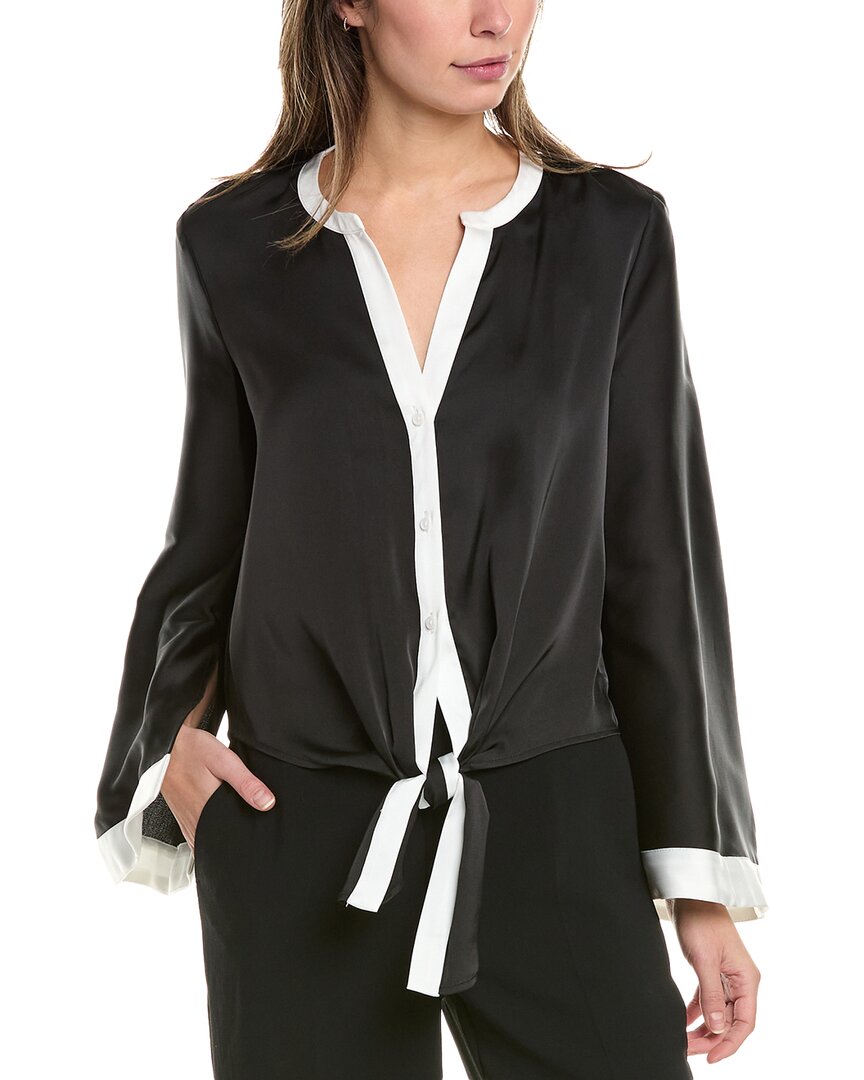

Блузка с завязками Vince Camuto, черный