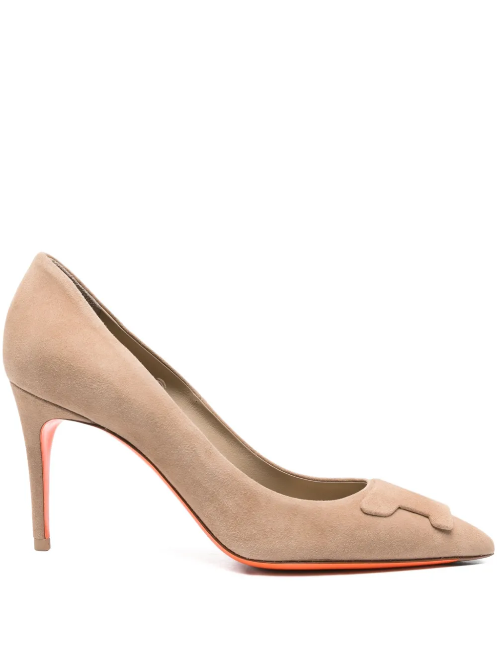 Туфли на шпильке Santoni, коричневый