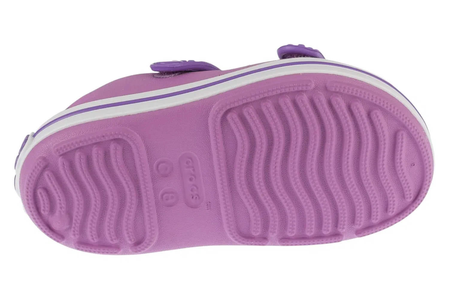 Сандалии для девочек с ремешком, Crocs, розовый — фото 4