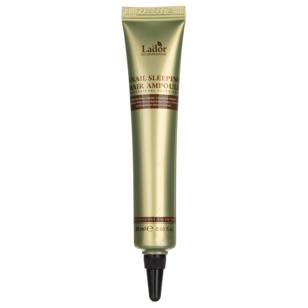 

Lador, Snail Sleeping Hair Ampoule, Питательная ампула для волос на ночь, 20мл