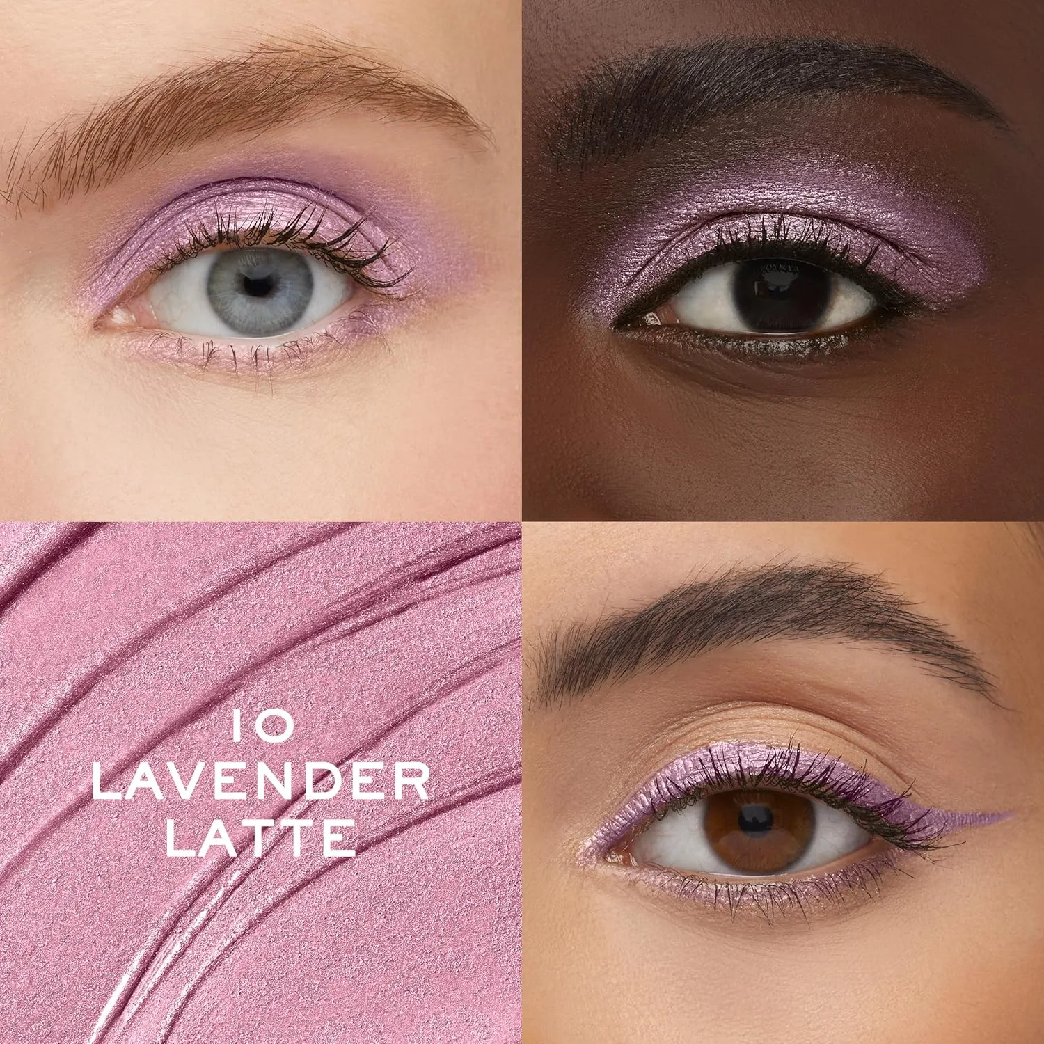 Жидкие тени и подводка для глаз Lancôme Idôle Tint Long Wear - многофункциональное средство для макияжа глаз с мерцающим и матовым финишем - возможность наслаивания цвета и стойкость до 16 часов., 10 Lavander Latte: Irridescent Lavender — фото 2
