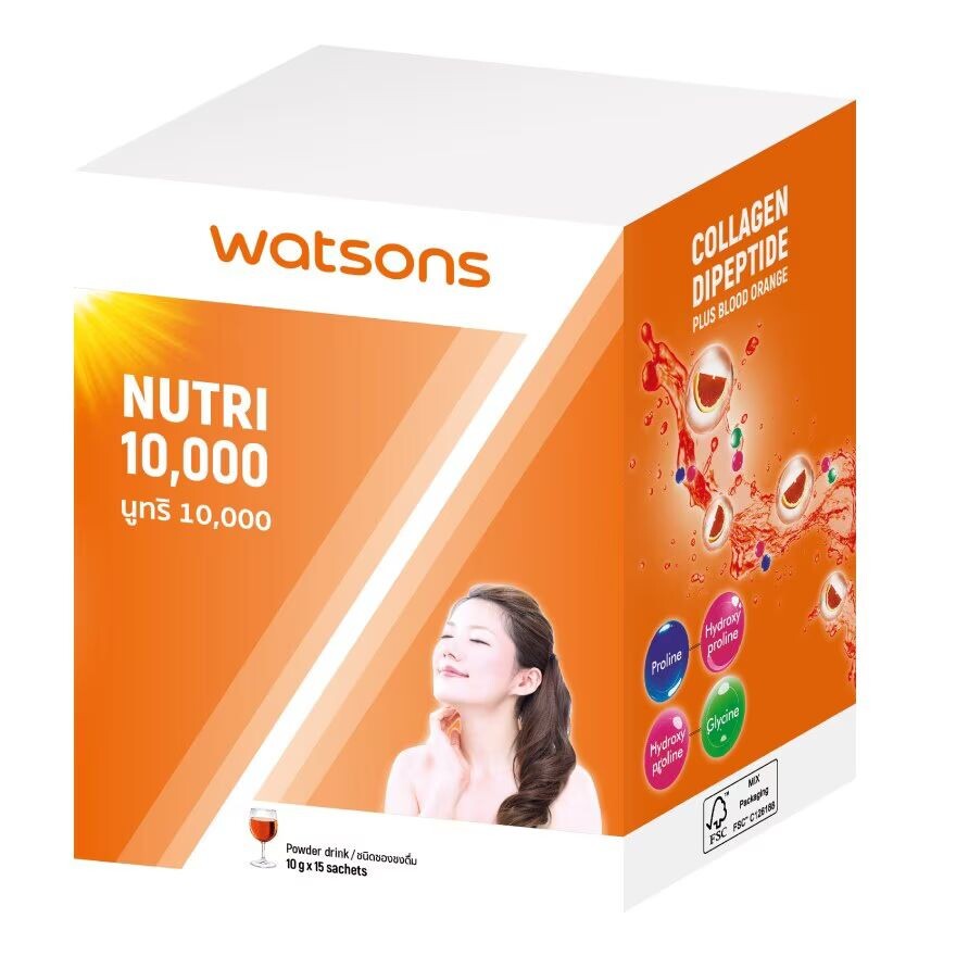 

Watsons Nutri 10,000 (Добавка ) 10 пакетиков, orange Powder