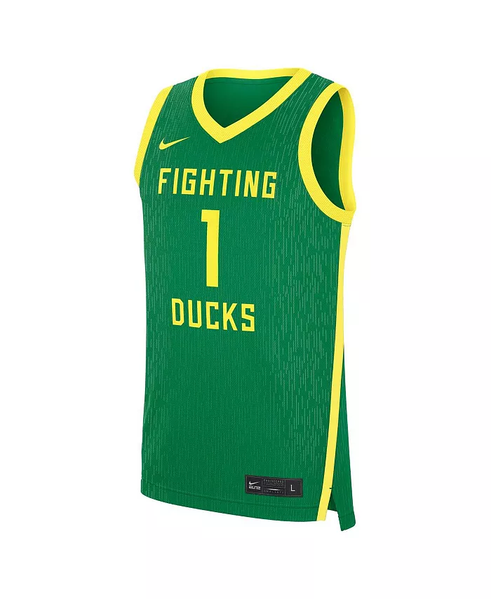 Мужская зеленая баскетбольная майка Oregon Ducks Road Replica Nike — фото 3