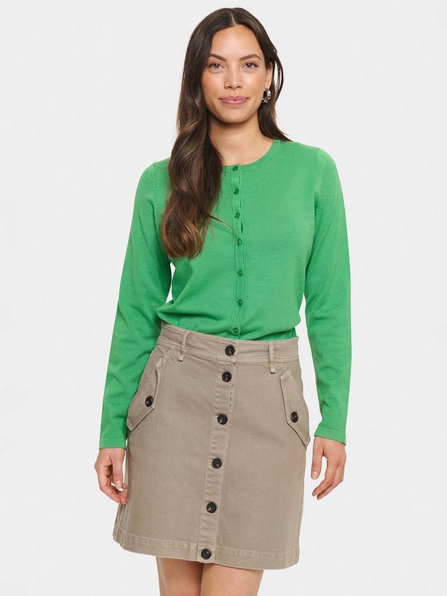 

Кардиган Mila с круглым вырезом Saint Tropez, Green