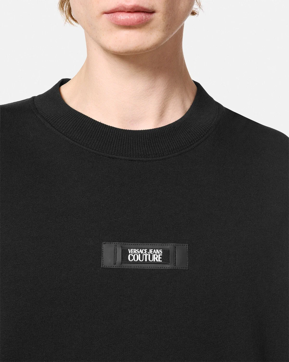 Толстовка свободного кроя с логотипом VERSACE, черный — фото 3