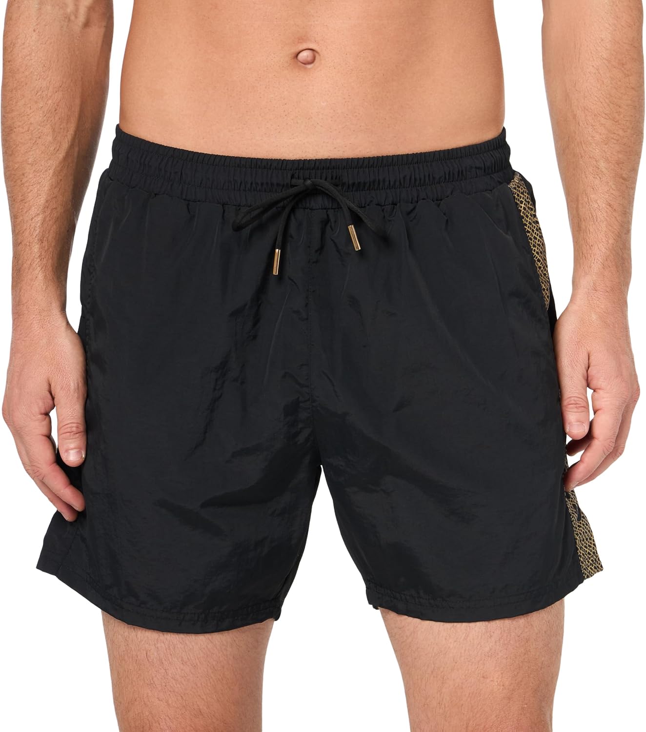 

Мужские плавки BOSS с металлическим логотипом, Black Crow