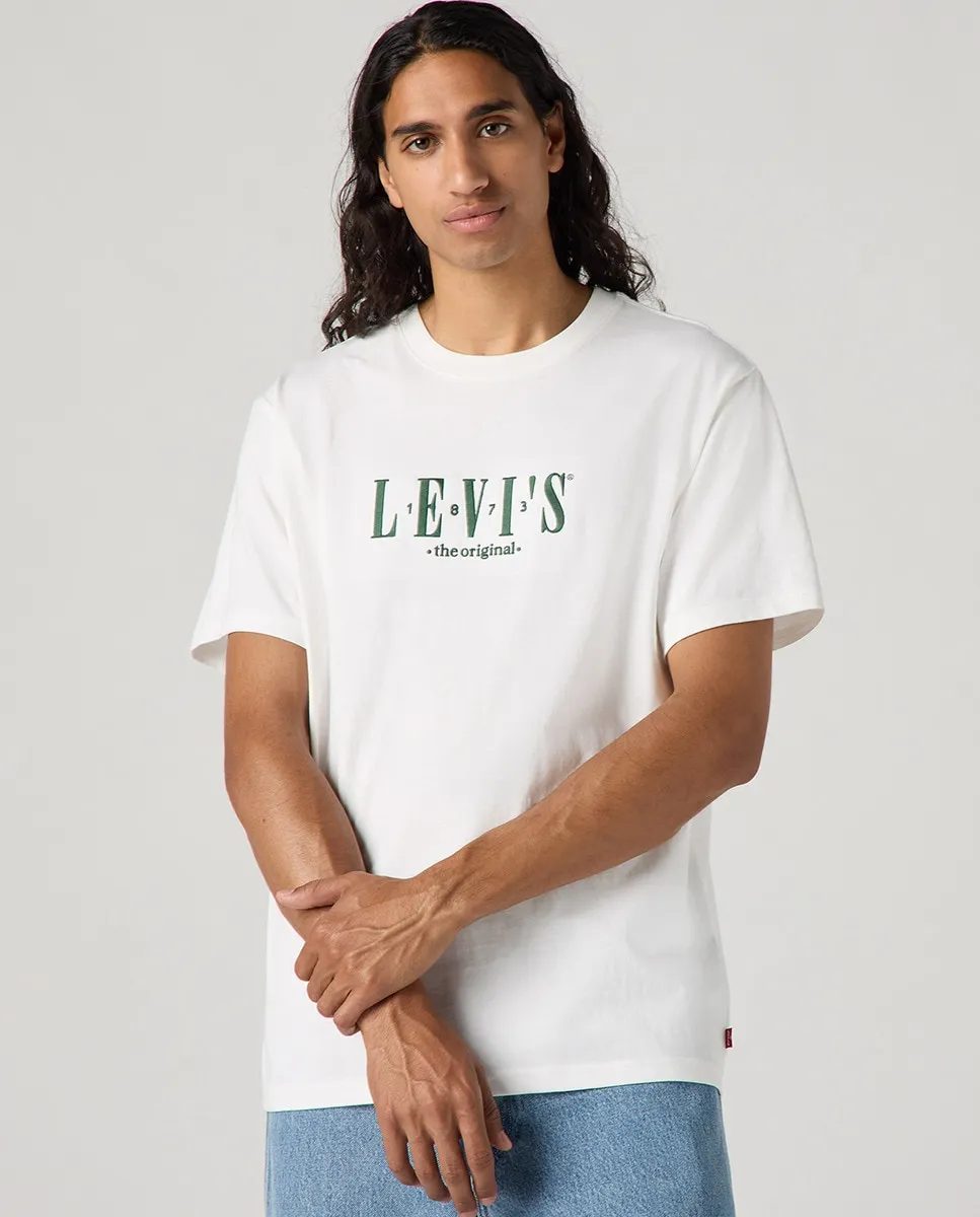 

Футболка мужская с короткими рукавами и круглым вырезом Levi's, белый