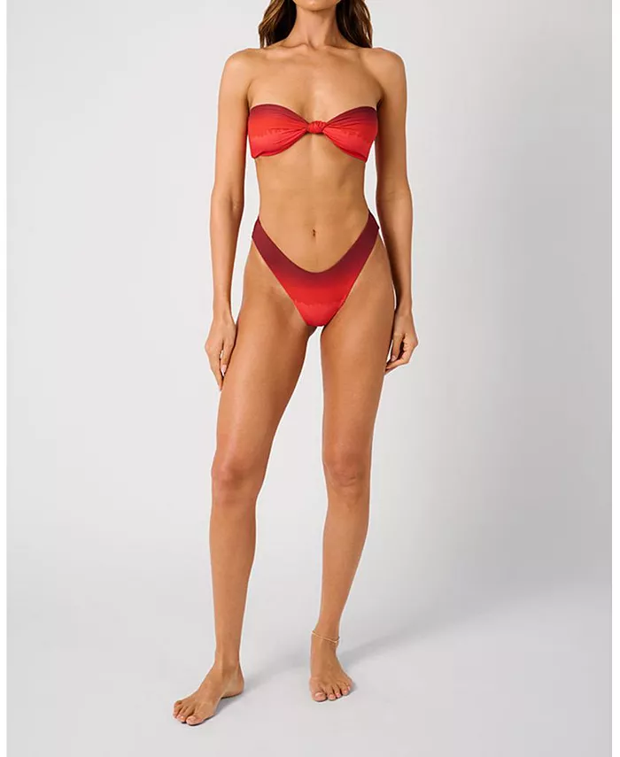 

Купальник Classic Scoop Bottom WeWoreWhat, красный