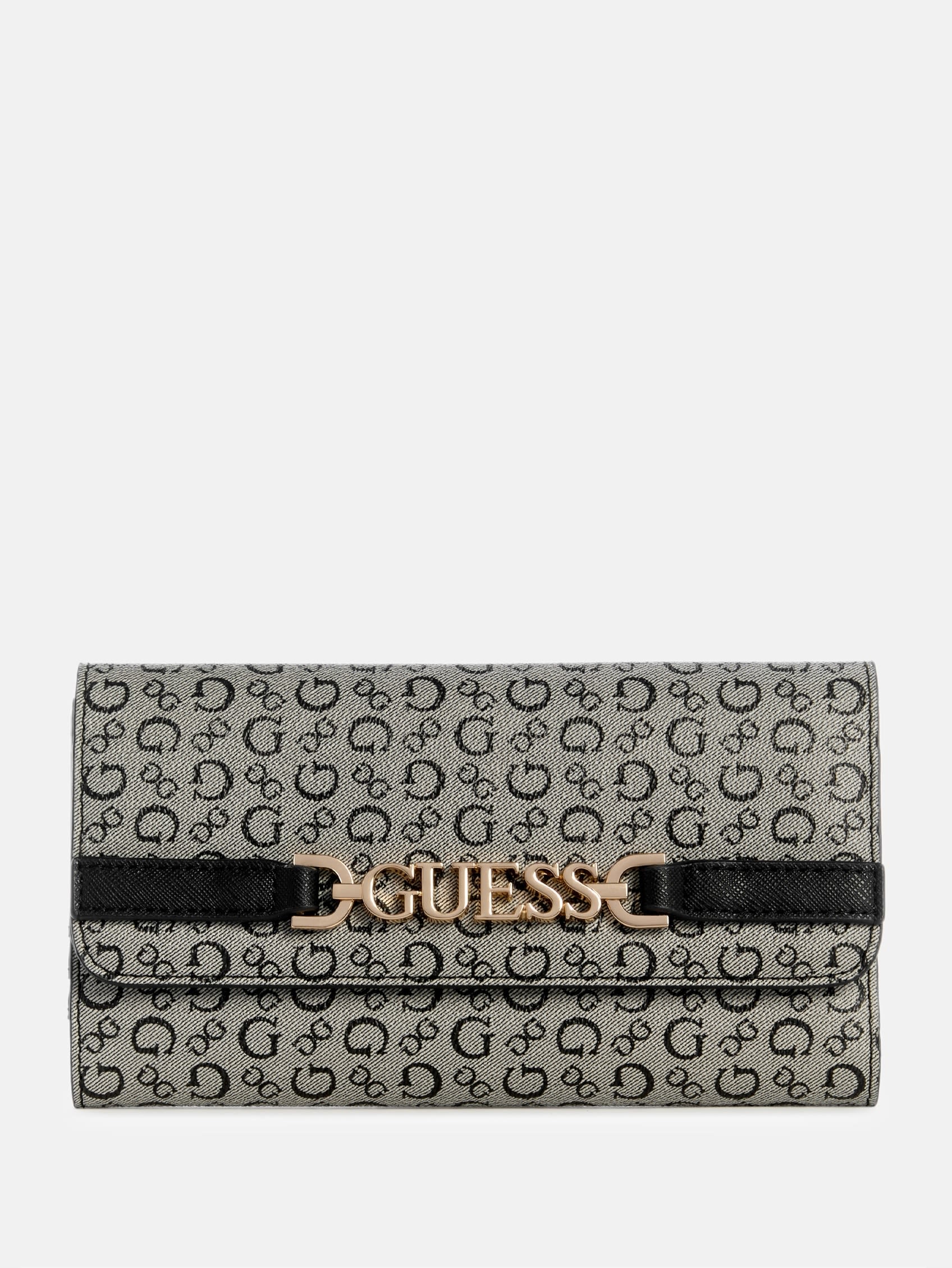 

Рианнон Логотип Складывающийся Клатч Кошелек Guess Factory, черный