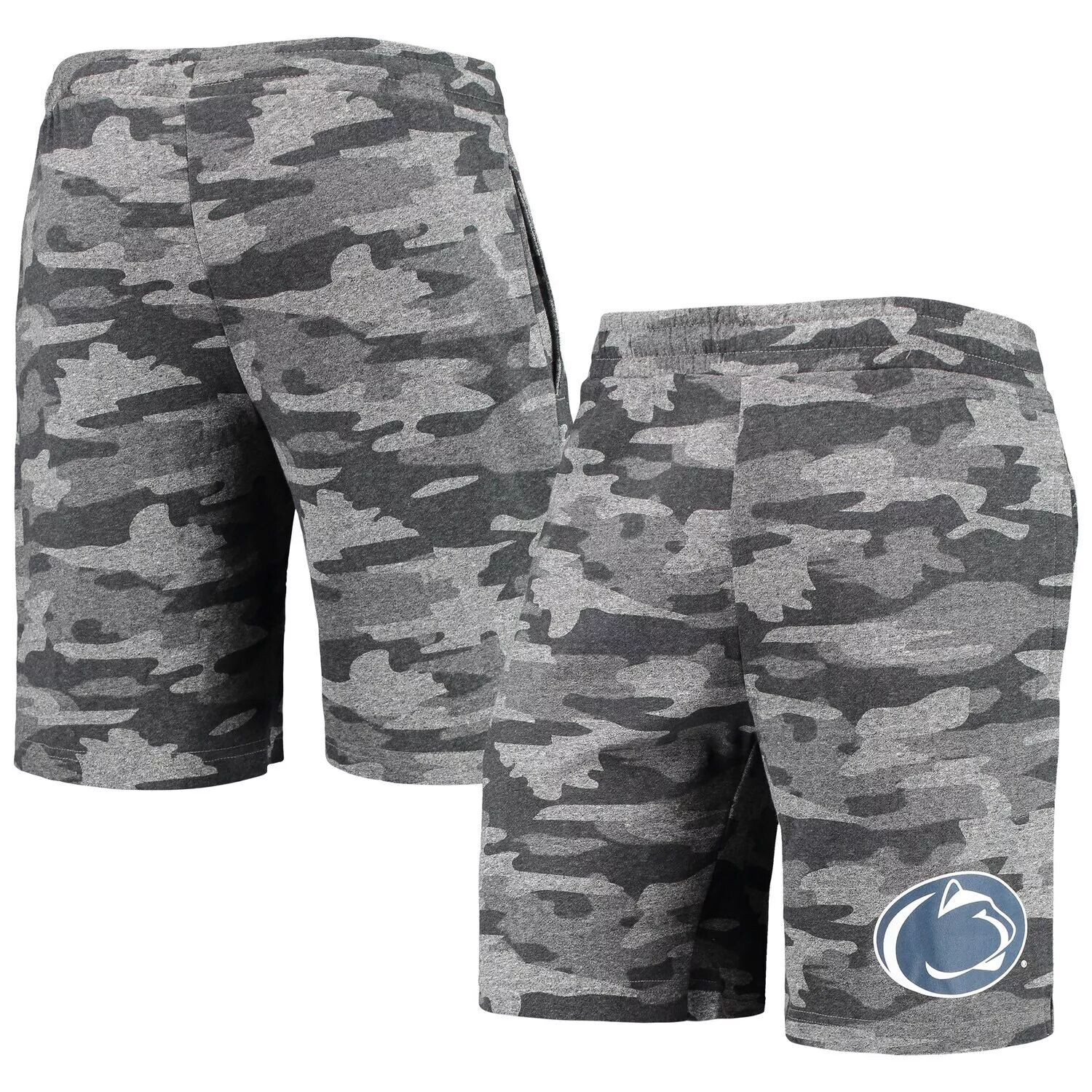 

Мужские шорты Concepts Sport Угольно-серый Penn State Nittany Lions Camo Backup Terry Jam Lounge Shorts