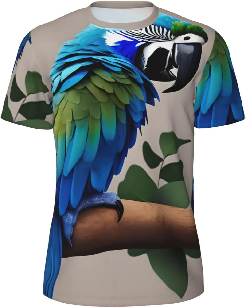 

Футболка мужская летняя с принтом Blue Parrot Hugging 1, легкая и дышащая SDFHU