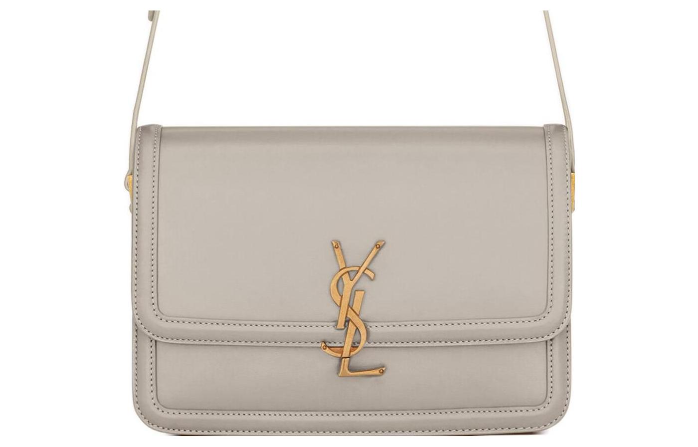 

SAINT LAURENT Сумка SOLFERINO из коровьей кожи с тофу, сумка через плечо, женская, белая