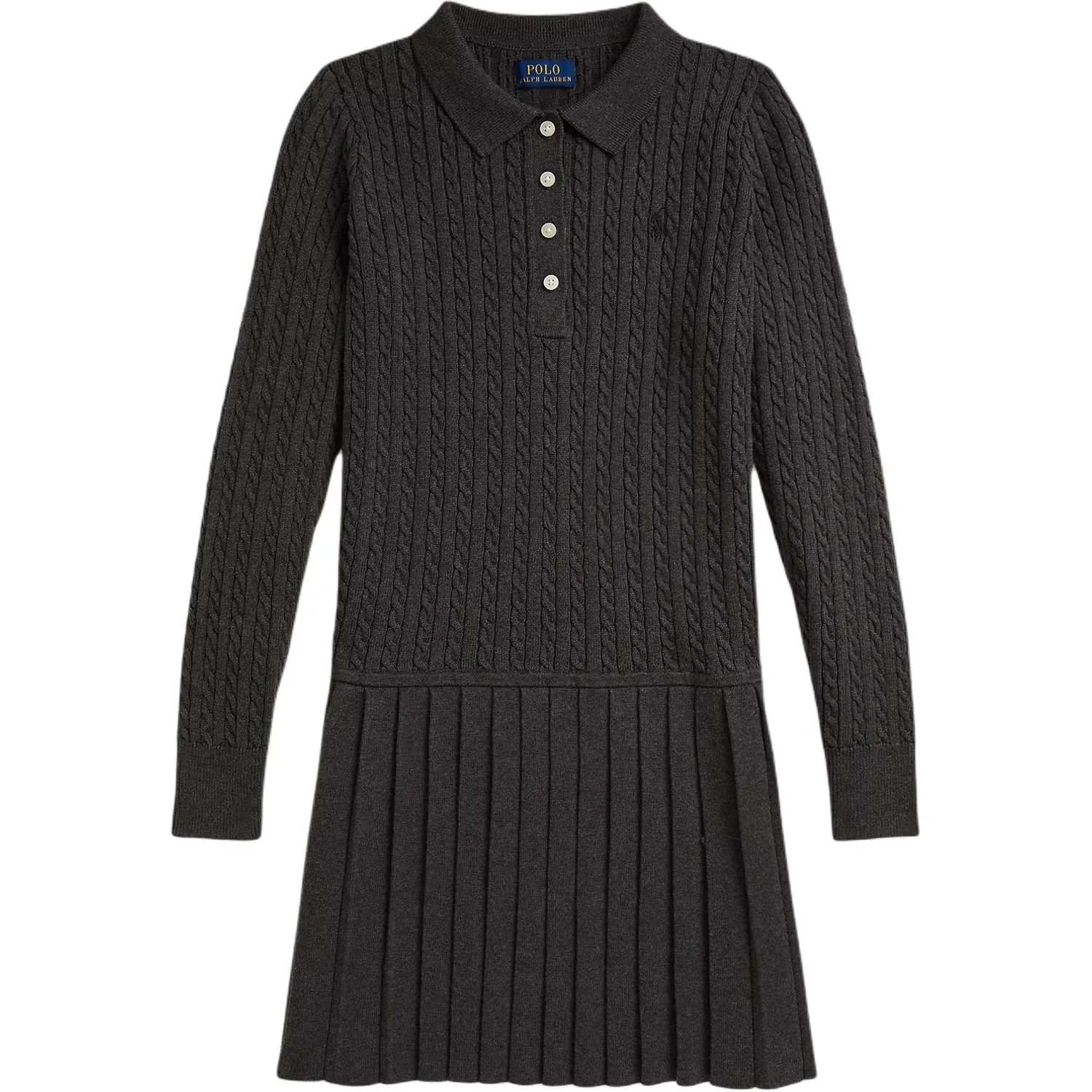 Платье FW25 детское Polo Ralph Lauren, Windsor Heather Gray