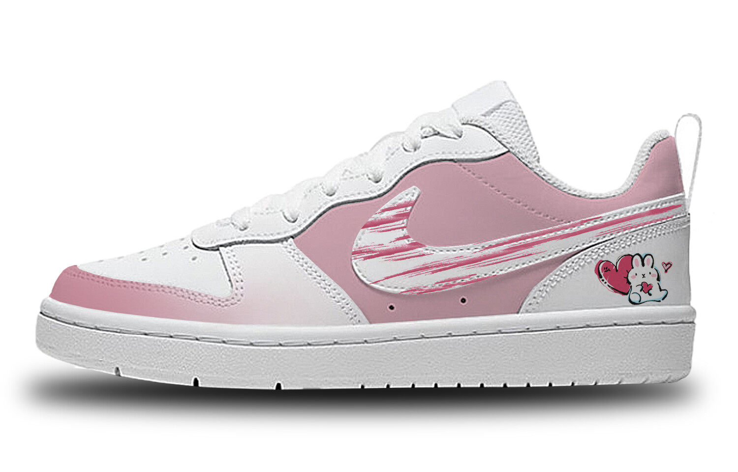 

Кроссовки Nike Court Borough Skateboard Shoes Women's Low-Top Pink, Белый, Кроссовки Nike Court Borough Skateboard Shoes Women's Low-Top Pink