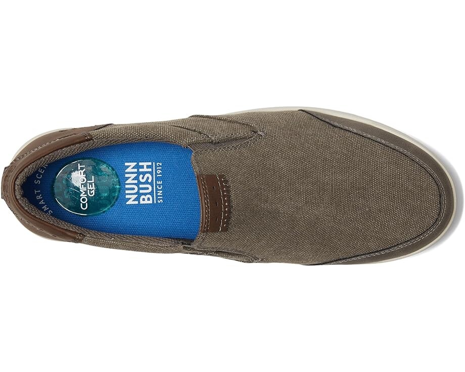 Лоферы Nunn Bush City Walk Canvas Moc Toe Slip-On, цвет Cement — фото 2