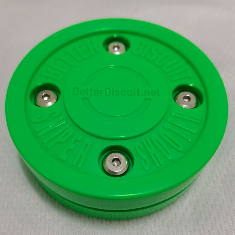 

CCM Импортный хоккейный шайба Land Ice Hockey Green Biscuit, Ultra-Slip для сухого льда, плоская для клюшки, мяч для роликового катания, зеленый, 4 опоры, новый стиль, 1 шт в упаковке