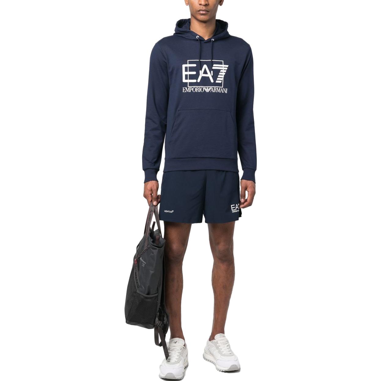 EMPORIO ARMANI Толстовка EA7 SS23 мужская blue — фото 4