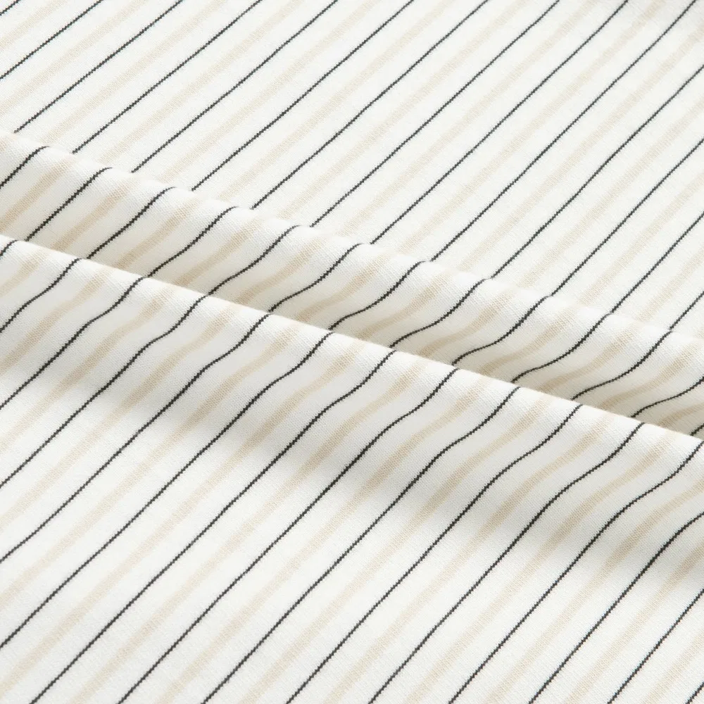 Мужская футболка с длинным рукавом в полоску белая от Lacoste — фото 4