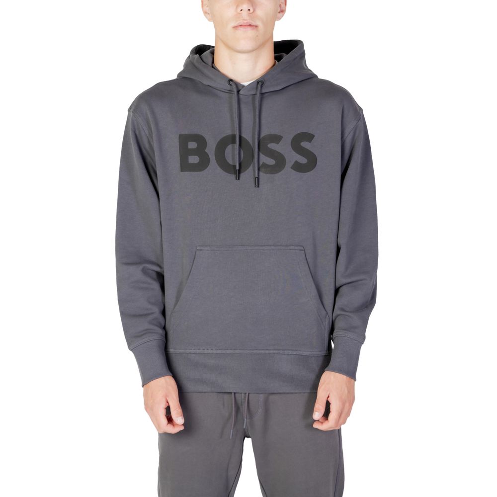 

Серый хлопковый свитер Hugo Boss