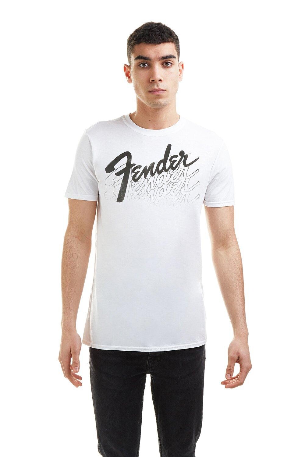 

Хлопковая футболка Fender Fade, белый
