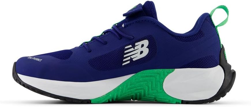 Детские кроссовки New Balance FuelCell Play V1 с застежкой-липучкой, белый/зеленый — фото 2