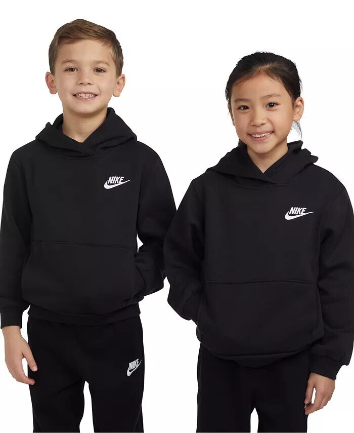 

Флисовый пуловер с капюшоном для маленьких мальчиков Nike, зеленый