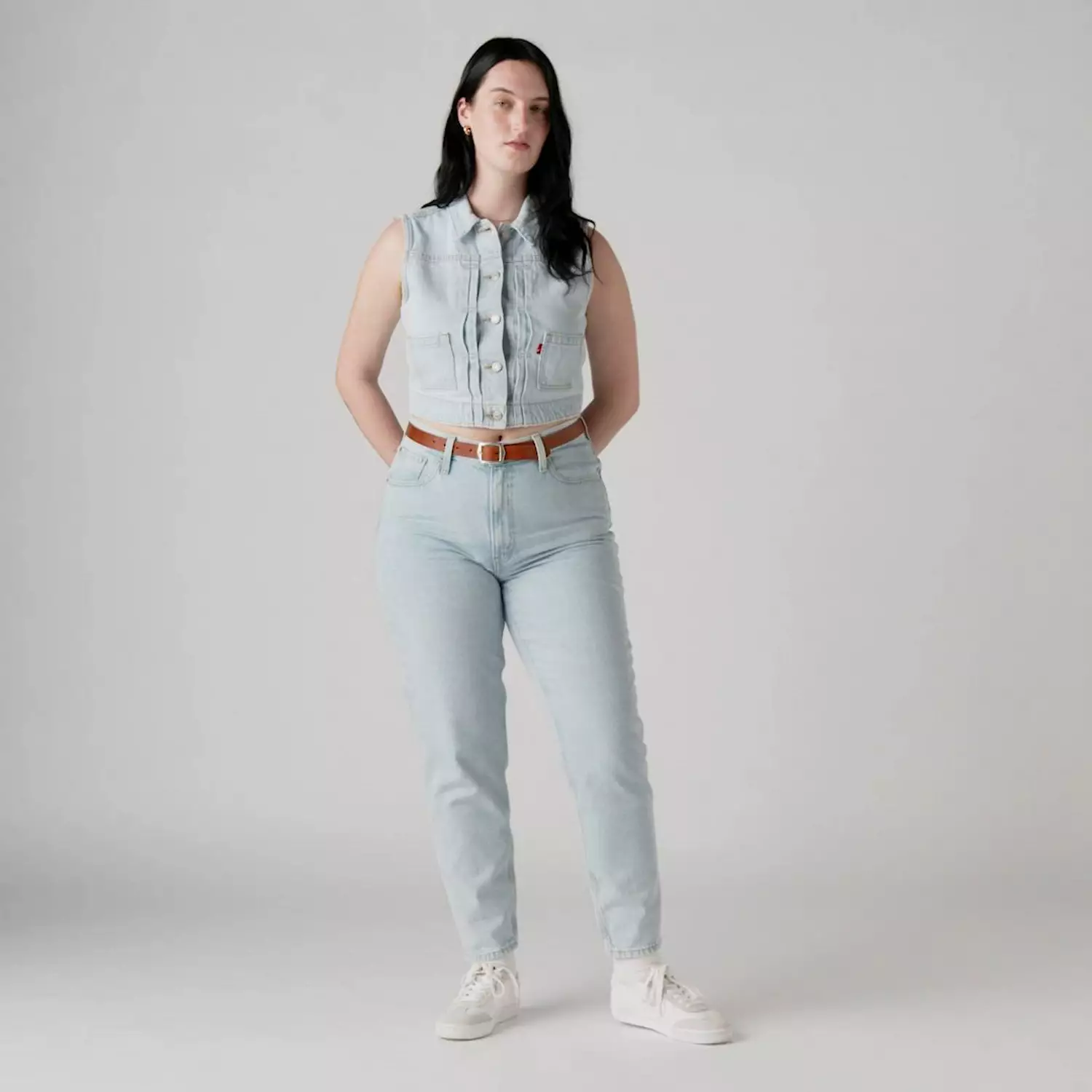 Женские джинсы мамы 80-х годов Levi's, цвет Don't Be Frayed - Light Wash — фото 4