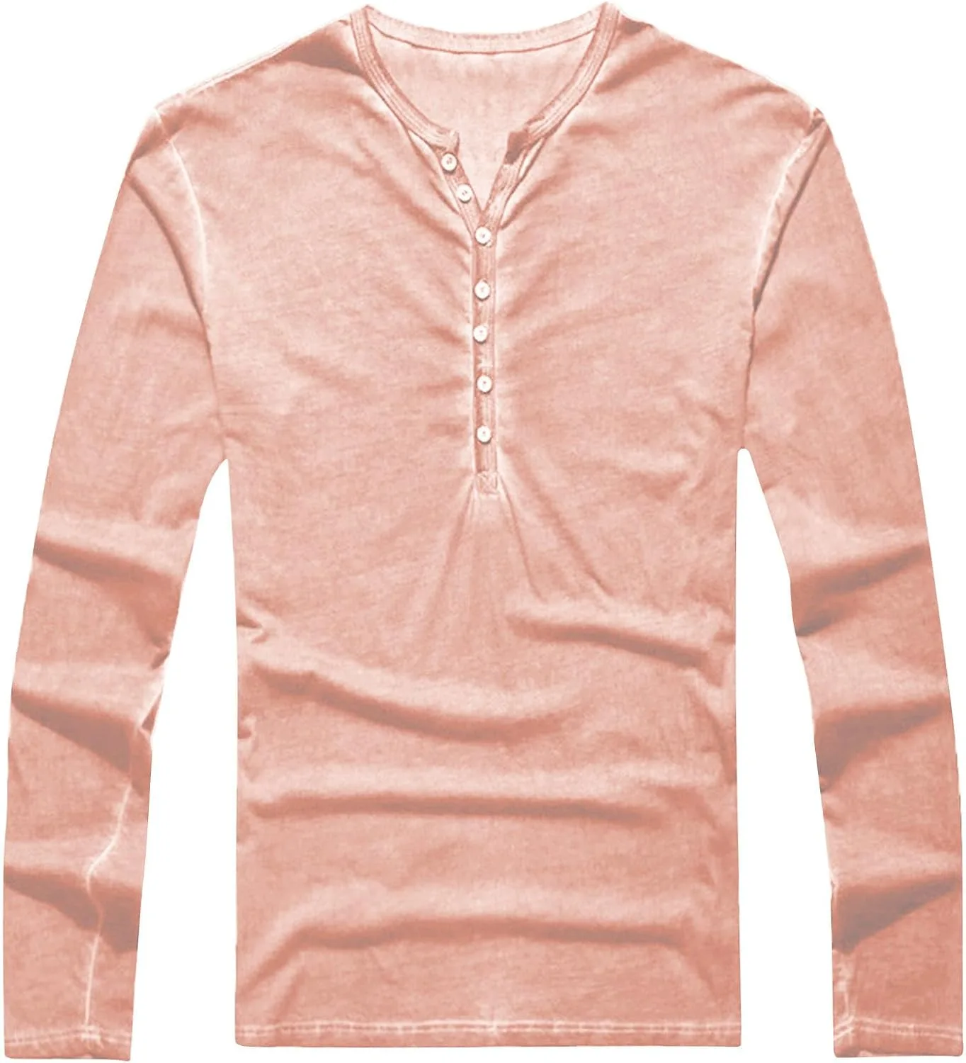 

Мужская футболка с длинным рукавом Henley, M-3XL