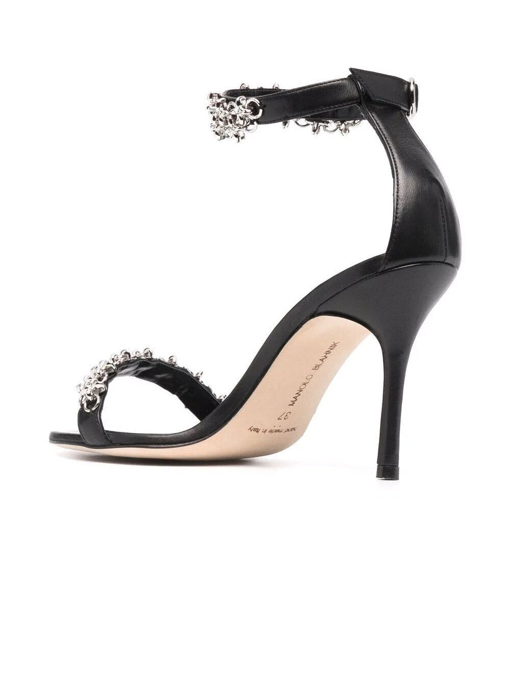 

Босоножки на каблуке Rekik Fabio черные Manolo Blahnik, черный