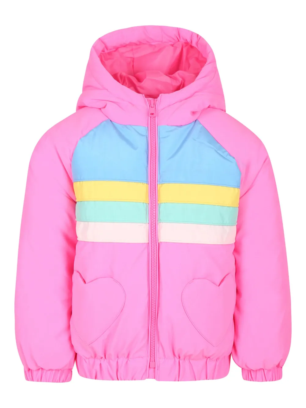 

Пуховик со вставками Billieblush, розовый