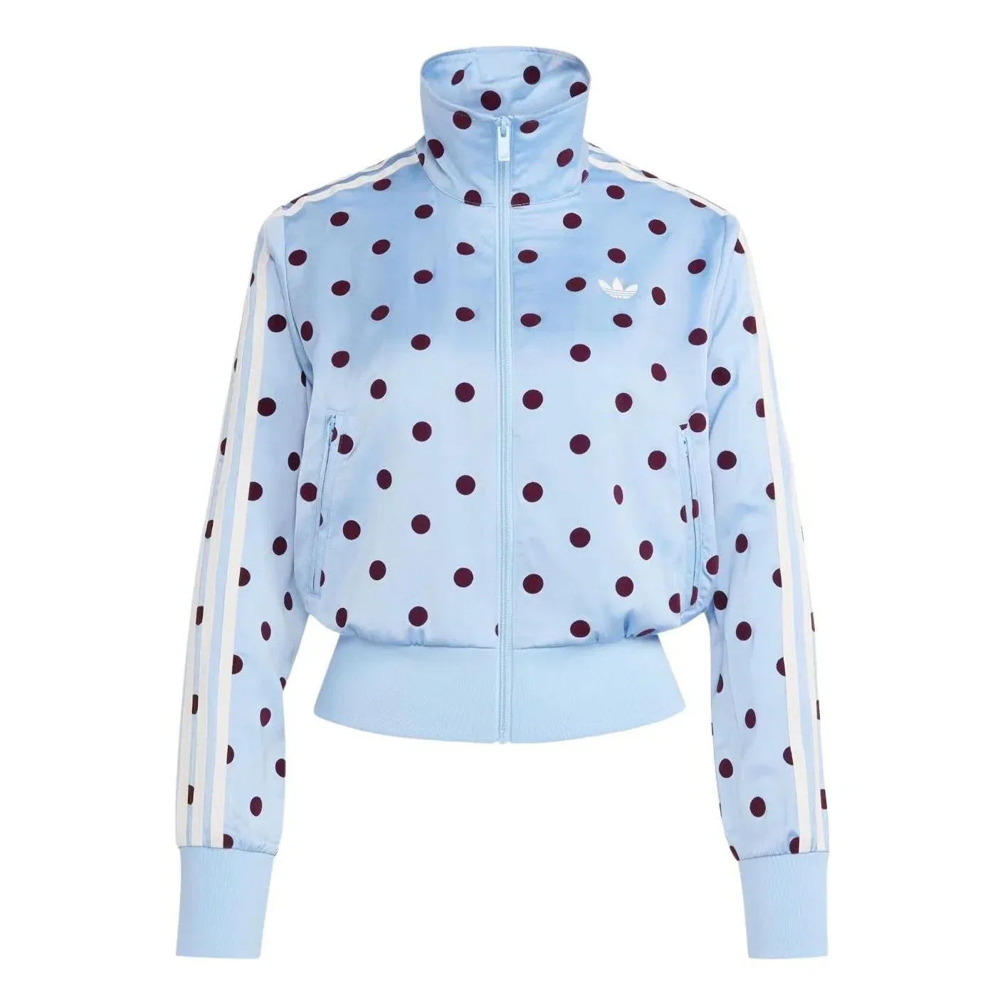 Спортивная куртка Adidas Satin Polka Dots TT Track Jacket 'Clear Sky' KV1167, синий