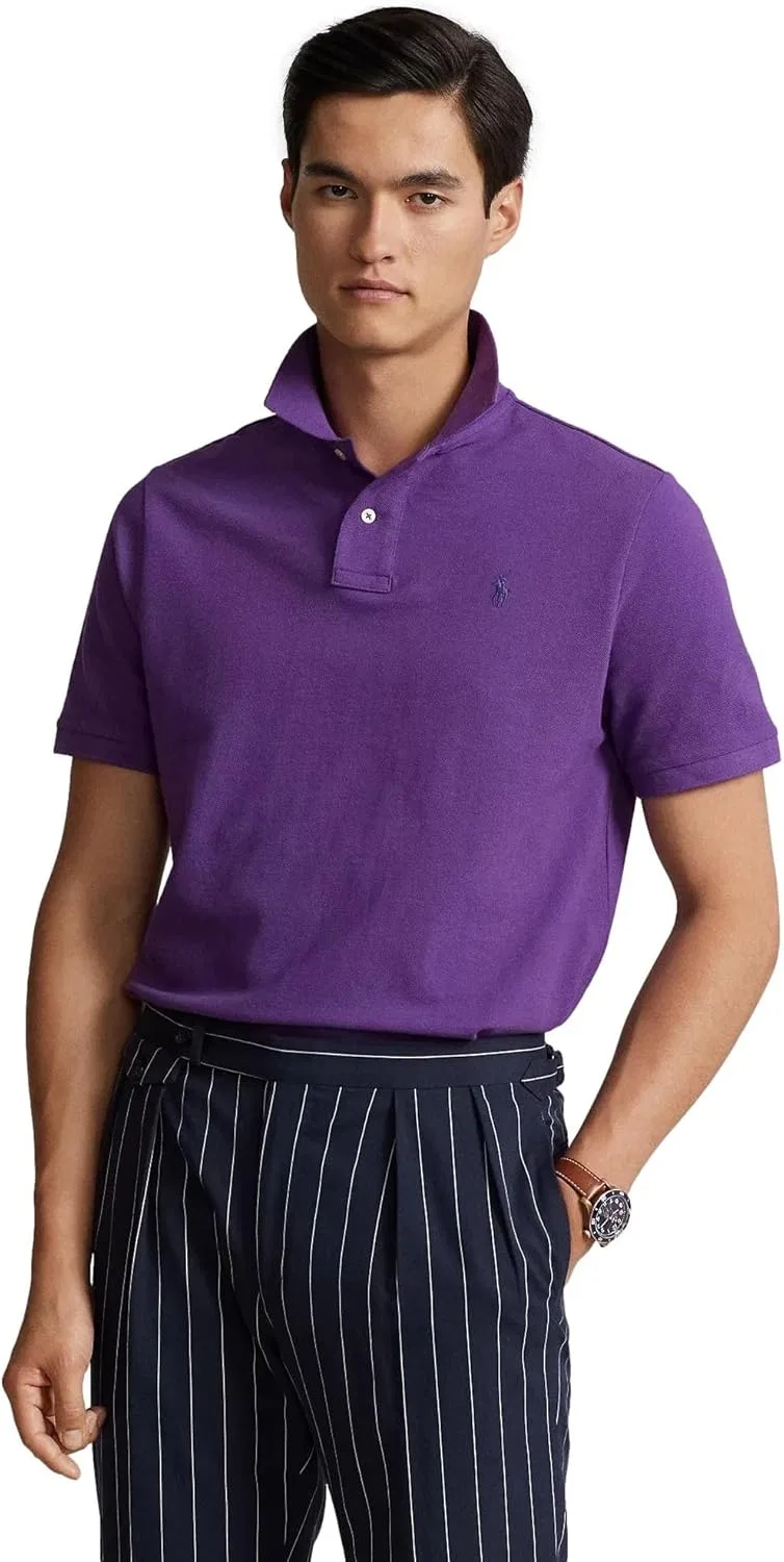 Мужская классическая рубашка поло POLO RALPH LAUREN, Rl Paloma Purple — фото 2