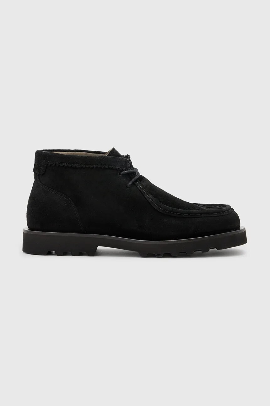 

Замшевые ботинки AllSaints Skiff, черный