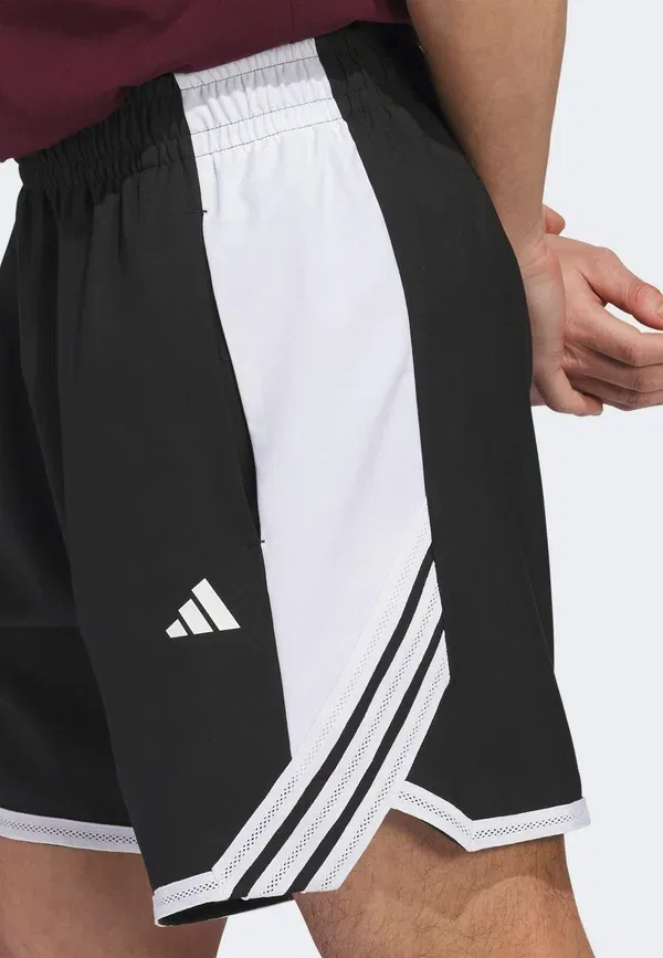 Шорты спортивные короткие Crazylite Adidas Performance, черно-белый — фото 3