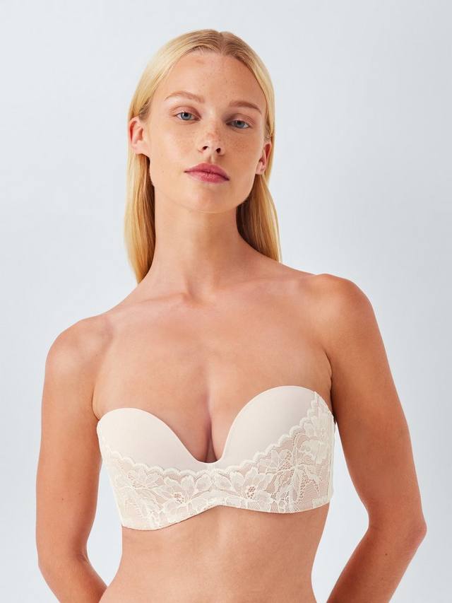 

Cassie Lace Super Push Up Strapless бюстгальтер John Lewis, Almond