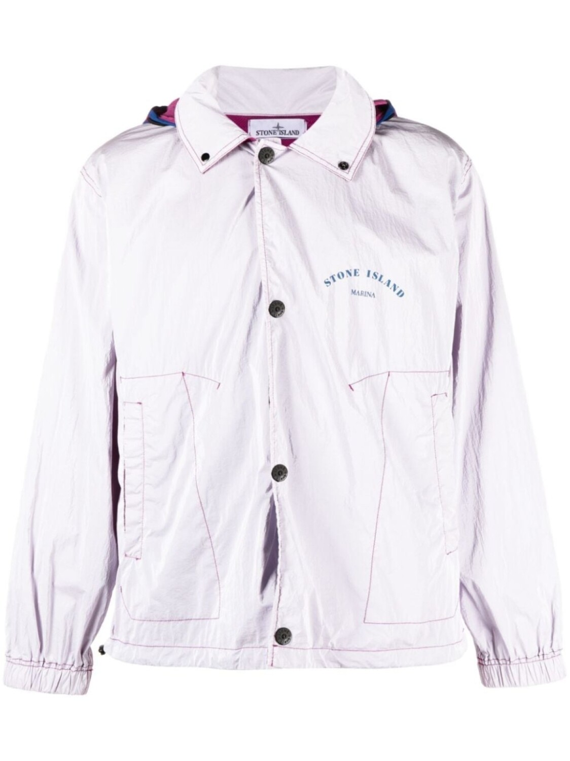 

Куртка Marina с капюшоном и логотипом Stone Island, розовый