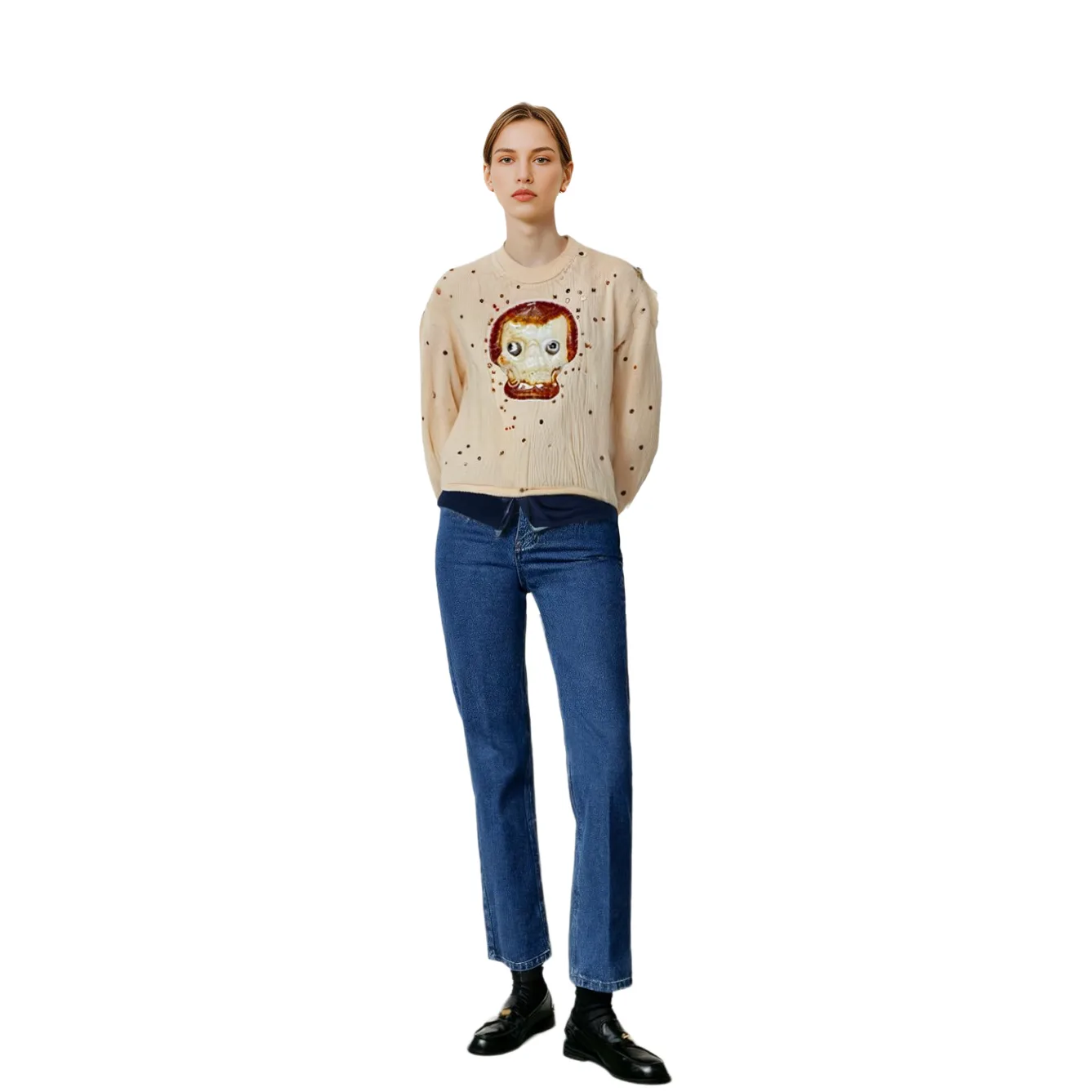 Acne Studios SS24 Knitwear Women's Warm White — фото 4
