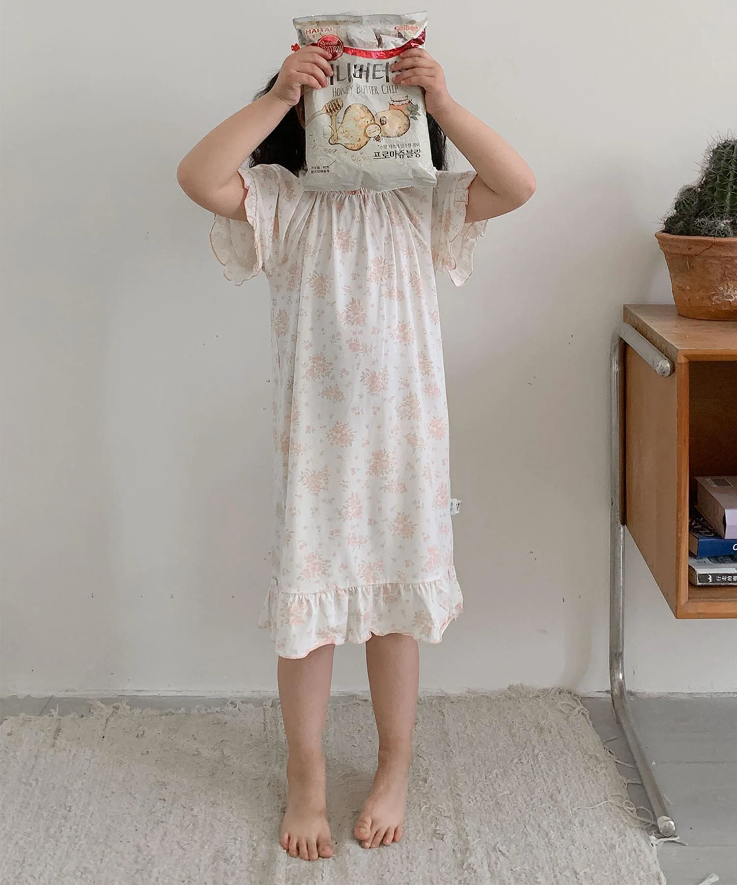 Платье для детской комнаты с принтом Aimoha Kids, pink — фото 4