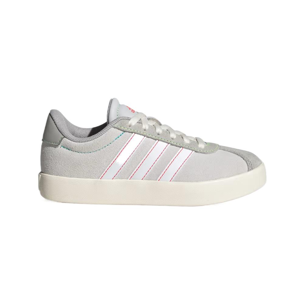 Adidas VL COURT 3.0 детские уличные кроссовки Gray Glow Mint Lilac Kids — фото 2